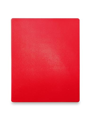 HENDI Schneidbretter, HACCP, Beidseitig nutzbar, für Fleisch, GN 1/2, 265x325x(H)9mm, HDPE 500 Kunststoff, rot von HENDI