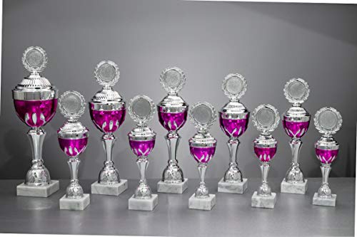 Henecka 💃🕺 Tanzsport Pokal Tanzen Dance Trophäe Schraubfigur Paartanz Gold, Marmorsockel schwarz, mit Wunschgravur, wählbar in 3 Größen oder als 3er-Serie (Sockel 65 x 20 mm) von Henecka