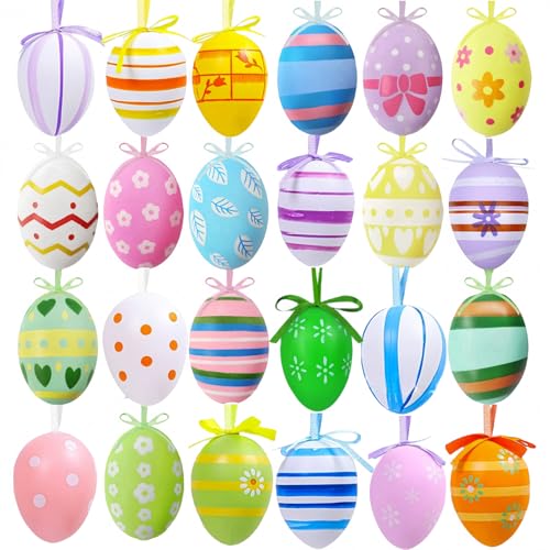 HenfuME 24 Stück Ostereierfarbe,Ostereier Deko,Plastik Ostereier Zum AufhäNgen,Easter Eggs,Rituals Osterei,Ostern Deko DraußEn,Bunte Ostereier FüR DraußEn,Ostern Deko Mit Tollen Oster-Motiven HenfuME 24 Stück Ostereierfarbe,Ostereier Deko,Plastik Ostereier Zum AufhäNgen,Easter Eggs,Rituals Osterei,Ostern Deko DraußEn,Bunte Ostereier FüR DraußEn,Ostern Deko Mit Tollen Oster-Motiven von HenfuME