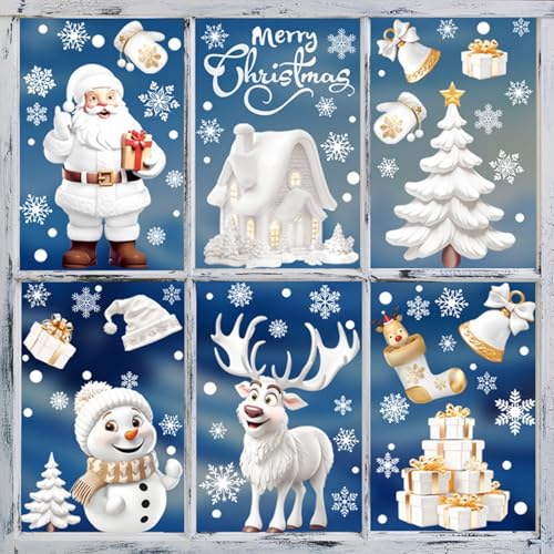 9 Blatt Fensterbilder Weihnachten,Weihnachtssticker Selbstklebend,Fensterdeko Weihnachten,Aufkleber Weihnachten,Fensterbilder Weihnachten Selbstklebend,Frohe Weihnachten Aufkleber 9 Blatt Fensterbilder Weihnachten,Weihnachtssticker Selbstklebend,Fensterdeko Weihnachten,Aufkleber Weihnachten,Fensterbilder Weihnachten Selbstklebend,Frohe Weihnachten Aufkleber von HenfuME