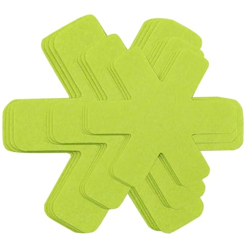 Topf- und Pfannenschutz, Set mit 12 und 3 verschiedenen Größen, Topfteiler, um Kratzer zu verhindern, trennen und schützen Oberflächen Ihres Kochgeschirrs (grün) von HengLiSam