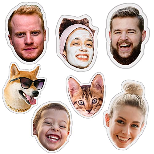Benutzerdefiniertes Gesichtskissen Lustiges menschlich geformtes personalisiertes Wurfkissen mit Ihrem Gesicht, Foto-Geschenk für Vatertag, Kindertag, Geburtstagsgeschenk 14 " von HengPlus
