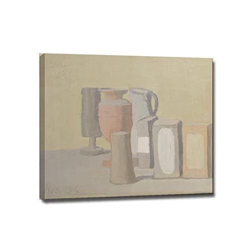 Wohnkultur Gemälde Giorgio Morandi Poster Giclée-Kunstdruck auf Leinwand Ästhetik Bilder für Wohnzimmer Dekorativ 40x48cm rahmenlos von HengYun ART