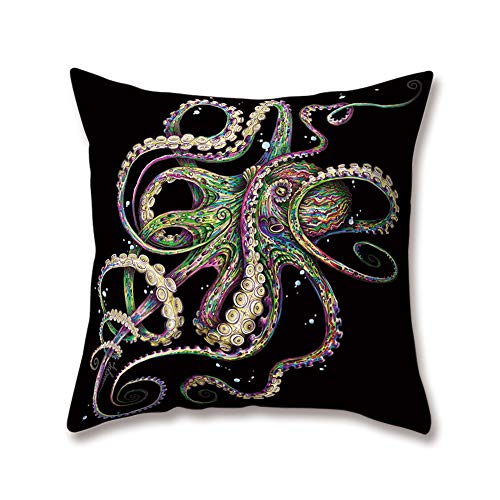 Hengjiang Cartoon Octopus Qualle Kissen Schwarz und weiß Druck 18 x 18/45 x 45 cm Doppelseitig Überwurf Weich Plüsch Kissen für Home Sofa Bett Deko, Polyester, 04, 45 cm*45 cm Hengjiang Cartoon Octopus Qualle Kissen Schwarz und weiß Druck 18 x 18/45 x 45 cm Doppelseitig Überwurf Weich Plüsch Kissen für Home Sofa Bett Deko, Polyester, 04, 45 cm*45 cm von Hengjiang