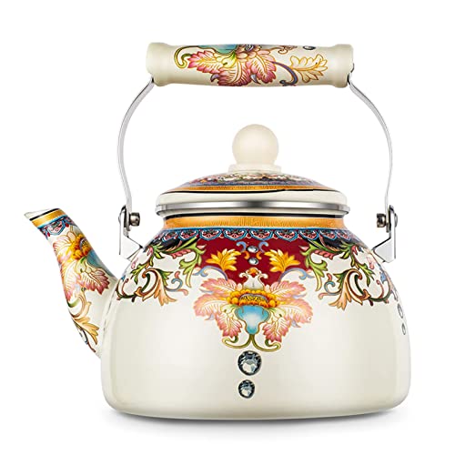 Hengqiyuan Emaille-Wasserkocher Für Induktionskocher Gasherde, Kaffeekanne Nostalgischer Vintage-Induktionskocher Wasserkocher, Mit Tradition/Retro-Ausguss Oder Herdplatte Haushalt,1.5L Hengqiyuan Emaille-Wasserkocher Für Induktionskocher Gasherde, Kaffeekanne Nostalgischer Vintage-Induktionskocher Wasserkocher, Mit Tradition/Retro-Ausguss Oder Herdplatte Haushalt,1.5L von Hengqiyuan
