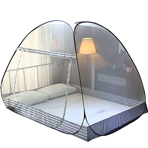 Hengqiyuan Moskitonetz Bett Pop Up - Schnell aufklappbarer Schutz gegen Mücken, Faltbares Design mit Netzboden für Baby, 200×120×145 cm von Hengqiyuan