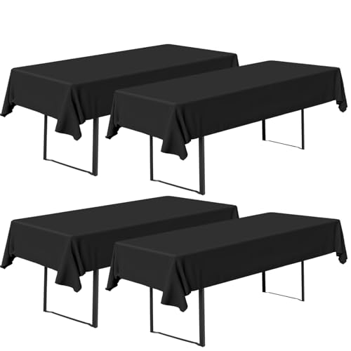 4 Stück Biertischtischdecke 250 x 110 cm, Tischdecke Bierzeltgarnitur Schwarz TischdeckenBiertisch, Biertischhussen, Biertischdecken für Bierzeltgarnitur, Rechteckige TischdeckenWaschbar 4 Stück Biertischtischdecke 250 x 110 cm, Tischdecke Bierzeltgarnitur Schwarz TischdeckenBiertisch, Biertischhussen, Biertischdecken für Bierzeltgarnitur, Rechteckige TischdeckenWaschbar von Hengrongshen