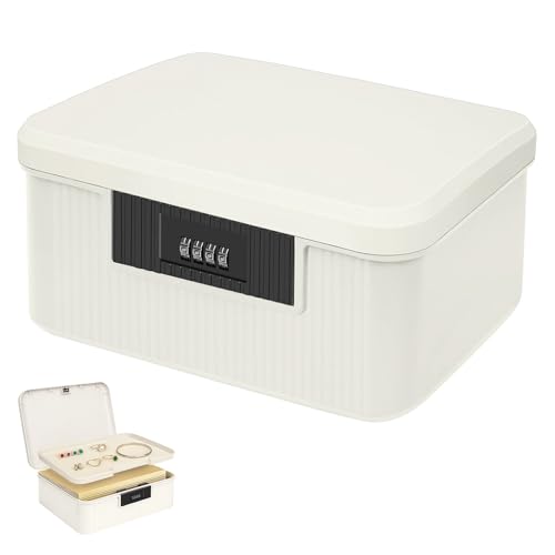 Hengrongshen 2 Schicht Abschließbare Box 9L Medizinbox Medikamenten Aufbewahrung Aufbewahrungsbox mit Zahlenschloss Geldkassette Klein Abschließbar für Medikamente, Süßigkeiten, Wertsachen Hengrongshen 2 Schicht Abschließbare Box 9L Medizinbox Medikamenten Aufbewahrung Aufbewahrungsbox mit Zahlenschloss Geldkassette Klein Abschließbar für Medikamente, Süßigkeiten, Wertsachen von Hengrongshen