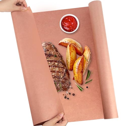 Hengrongshen Butcher Paper, 40cmx20m Metzgerpapier Kraftpapier in Lebensmittelqualität, Butcher Paper bbq Geräuchert, Fisch, Gegrillt, Perfekt Zubereitet von Hengrongshen