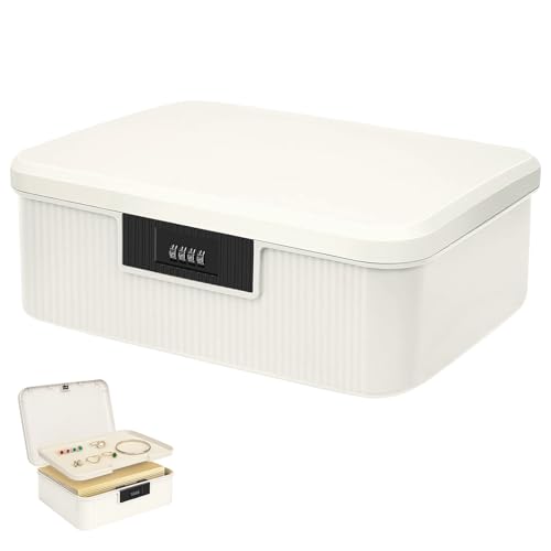 Hengrongshen Medikamenten Aufbewahrung 2 Schicht Abschließbare Box Medizinbox Aufbewahrungsbox mit Zahlenschloss Klein Abschließbar Medikamentenbox für Medikamente, Süßigkeiten, Wertsachen-16L Hengrongshen Medikamenten Aufbewahrung 2 Schicht Abschließbare Box Medizinbox Aufbewahrungsbox mit Zahlenschloss Klein Abschließbar Medikamentenbox für Medikamente, Süßigkeiten, Wertsachen-16L von Hengrongshen