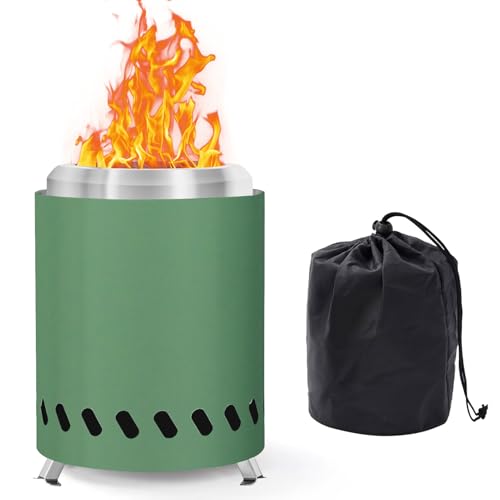 Rauchfreie Tischfeuerstelle aus Edelstahl, Pellet Feuerstelle Stabile Dreiecksstruktur, Feuerschalen mit Tasche, inkl. Alkohol-Brenner, Befeuert mit Pellets oder Holz, für Outdoor, Garten Deko Rauchfreie Tischfeuerstelle aus Edelstahl, Pellet Feuerstelle Stabile Dreiecksstruktur, Feuerschalen mit Tasche, inkl. Alkohol-Brenner, Befeuert mit Pellets oder Holz, für Outdoor, Garten Deko von Hengrongshen