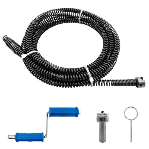Rohrreinigungsspirale 3.0m, Hengrongshen Ø 10mm Abflussreiniger Spirale mit Elektrischen und Manuellen Adaptern, Drain Snake, Spirale Abfluss Rohrreinigung, Effizientes Rohrreiniger Rohrreinigungsspirale 3.0m, Hengrongshen Ø 10mm Abflussreiniger Spirale mit Elektrischen und Manuellen Adaptern, Drain Snake, Spirale Abfluss Rohrreinigung, Effizientes Rohrreiniger von Hengrongshen