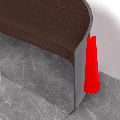 Weichsockelleiste Selbstklebend, 10cm x 6m Sockelleiste Selbstklebend für Küche und Badezimmer, Weich Sockelleiste Selbstklebende Abschlussleiste PVC, Flexible Knickleiste Fußleisten - Schwarznuss Weichsockelleiste Selbstklebend, 10cm x 6m Sockelleiste Selbstklebend für Küche und Badezimmer, Weich Sockelleiste Selbstklebende Abschlussleiste PVC, Flexible Knickleiste Fußleisten - Schwarznuss von Hengrongshen