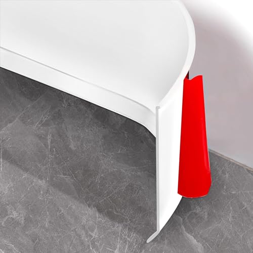 Weichsockelleiste selbstklebend, 10cm x10m Sockelleiste Selbstklebend für Küche und Badezimmer, Weich Sockelleiste Selbstklebende Abschlussleiste aus PVC, Flexible Knickleiste fußleisten - Weiss von Hengrongshen