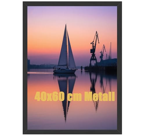 Hengsong Bilderrahmen 40x60 Schwarz Metall,Bilderrahmen Groß Set,Horizontale-Vertikale,mit Rahmen&Acryglas&MDF,für Fotos, Bilder, Poster,Familie,Aluminium Hengsong Bilderrahmen 40x60 Schwarz Metall,Bilderrahmen Groß Set,Horizontale-Vertikale,mit Rahmen&Acryglas&MDF,für Fotos, Bilder, Poster,Familie,Aluminium von Hengsong