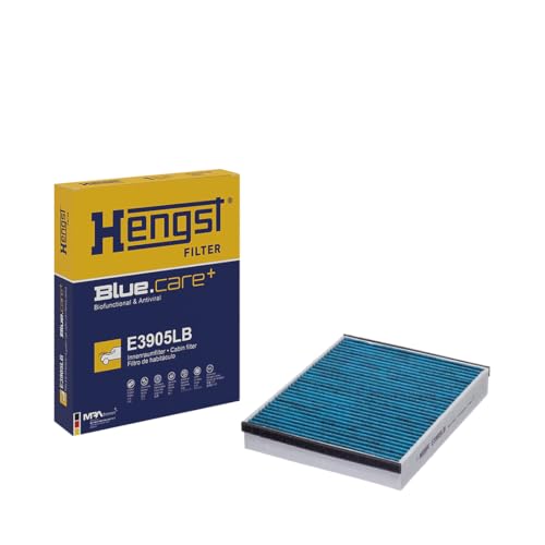HENGST - Innenraumfilter E3905LB - Luftfilter für den Innenraum antibakteriell - Filtert Staub, Pollen, Gerüche & Bakterien für Allergiker - Für sauberes Innenraumklima im KFZ von Hengst