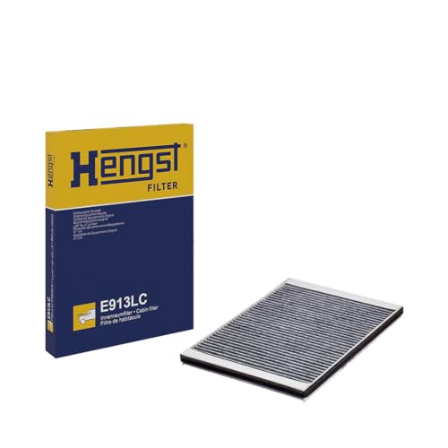 HENGST - Innenraumfilter E913LC - Luftfilter für den Innenraum mit Aktivkohle - Filtert Staub, Pollen & Gerüche für Allergiker - Für saubere Frischluft im KFZ - Automotive Zubehör HENGST - Innenraumfilter E913LC - Luftfilter für den Innenraum mit Aktivkohle - Filtert Staub, Pollen & Gerüche für Allergiker - Für saubere Frischluft im KFZ - Automotive Zubehör von Hengst