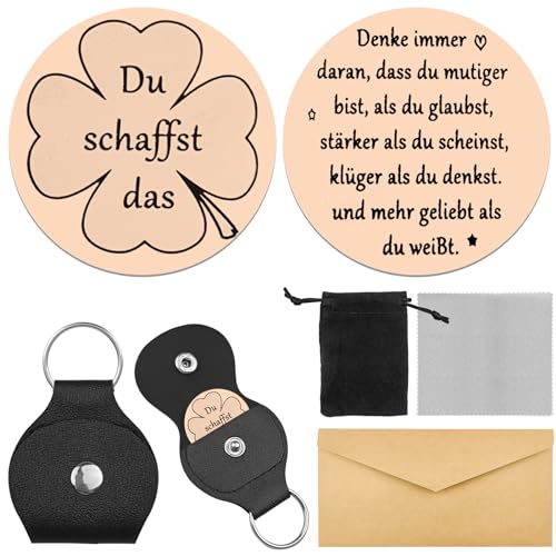 Hengxinchen Du Schaffst Das Motivationsgeschenke,Glücksbringer Schulanfang Edelstahl Mutmacher Geschenk,Weiterführende Schule Geschenk mit Taschen,Glücksbringer Mann Aufmunterung Geschenke (Roségold) Hengxinchen Du Schaffst Das Motivationsgeschenke,Glücksbringer Schulanfang Edelstahl Mutmacher Geschenk,Weiterführende Schule Geschenk mit Taschen,Glücksbringer Mann Aufmunterung Geschenke (Roségold) von Hengxinchen