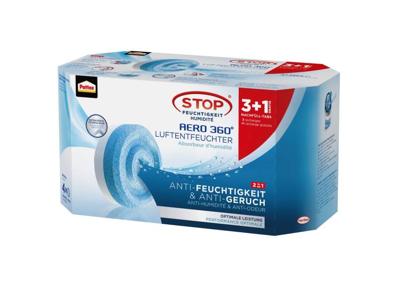 AERO 360° Neutral Tabs Nachfüllpack, 3+1 x 450 g von Henkel - Pattex