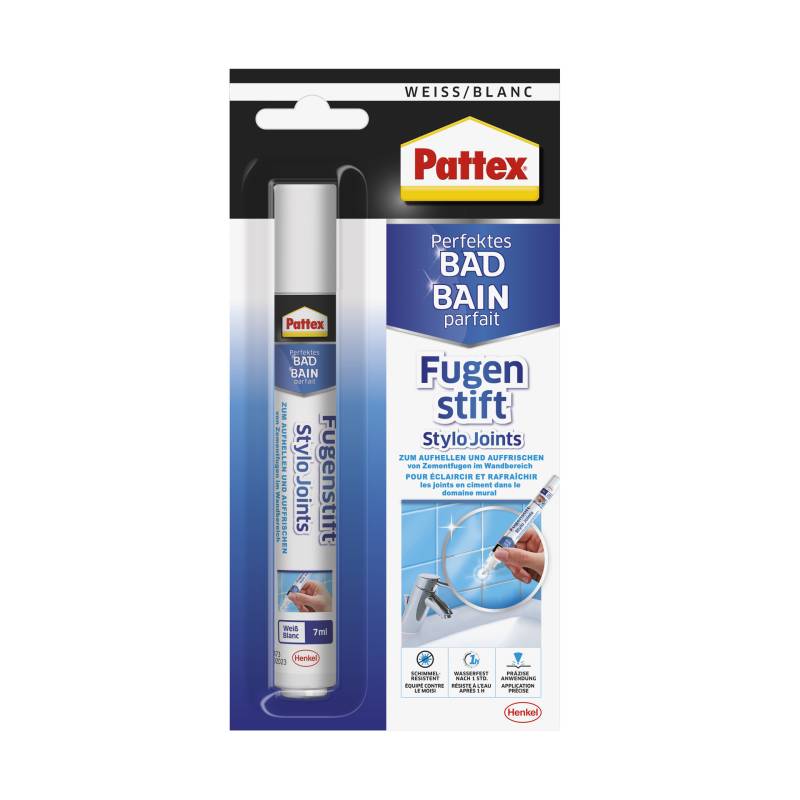 Fugenstift Perfektes Bad, weiß, 7ml von Henkel - Pattex