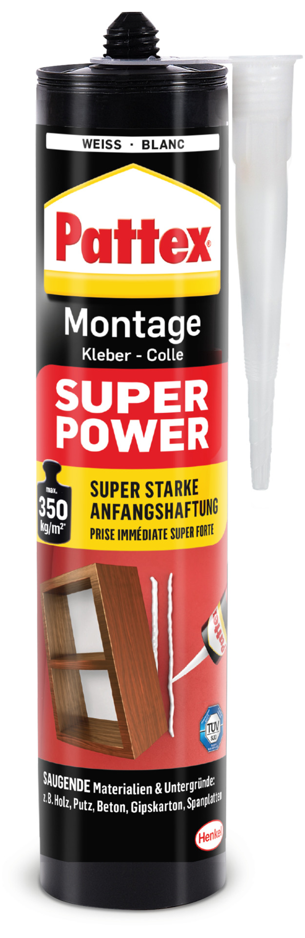 Pattex Montage Super Power 370g weiß Pattex Montage Super Power 370g weiß von Henkel - Pattex