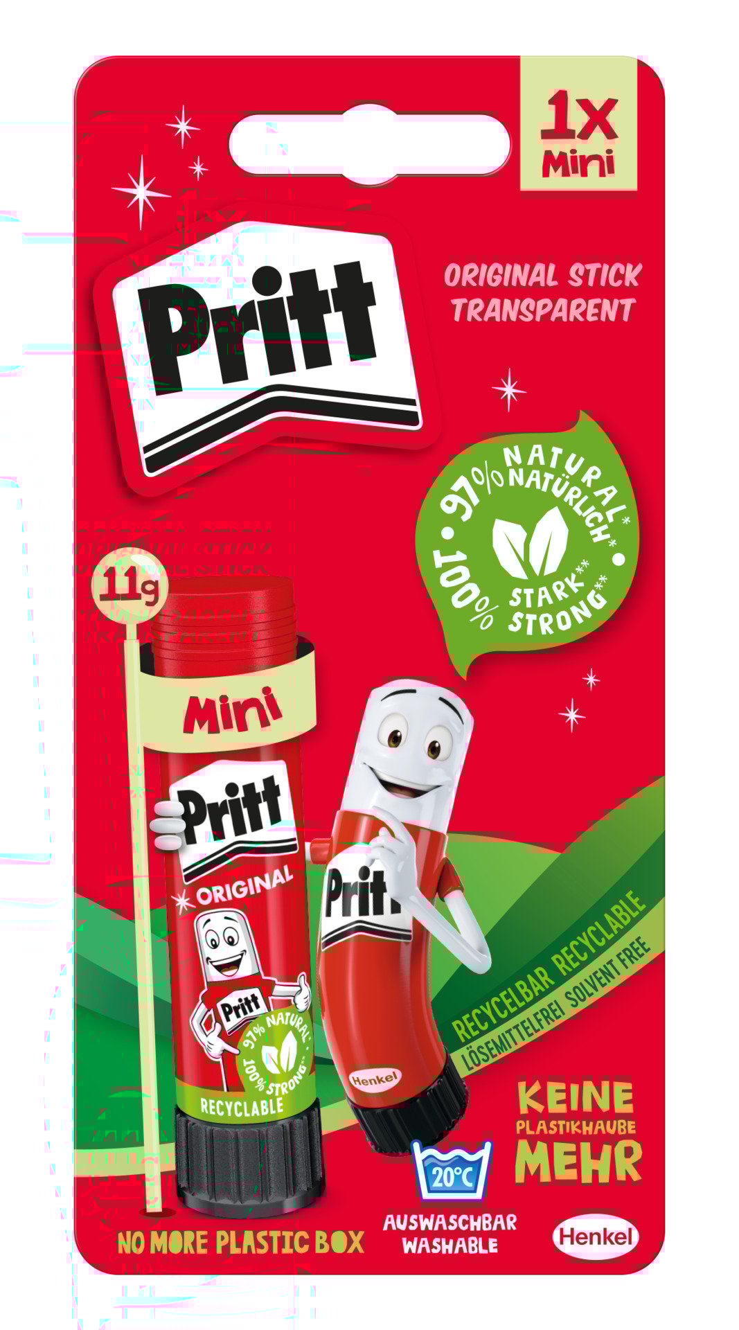 Klebestift Original, trocknet transparent Klebestift Original, trocknet transparent von Henkel - Pritt