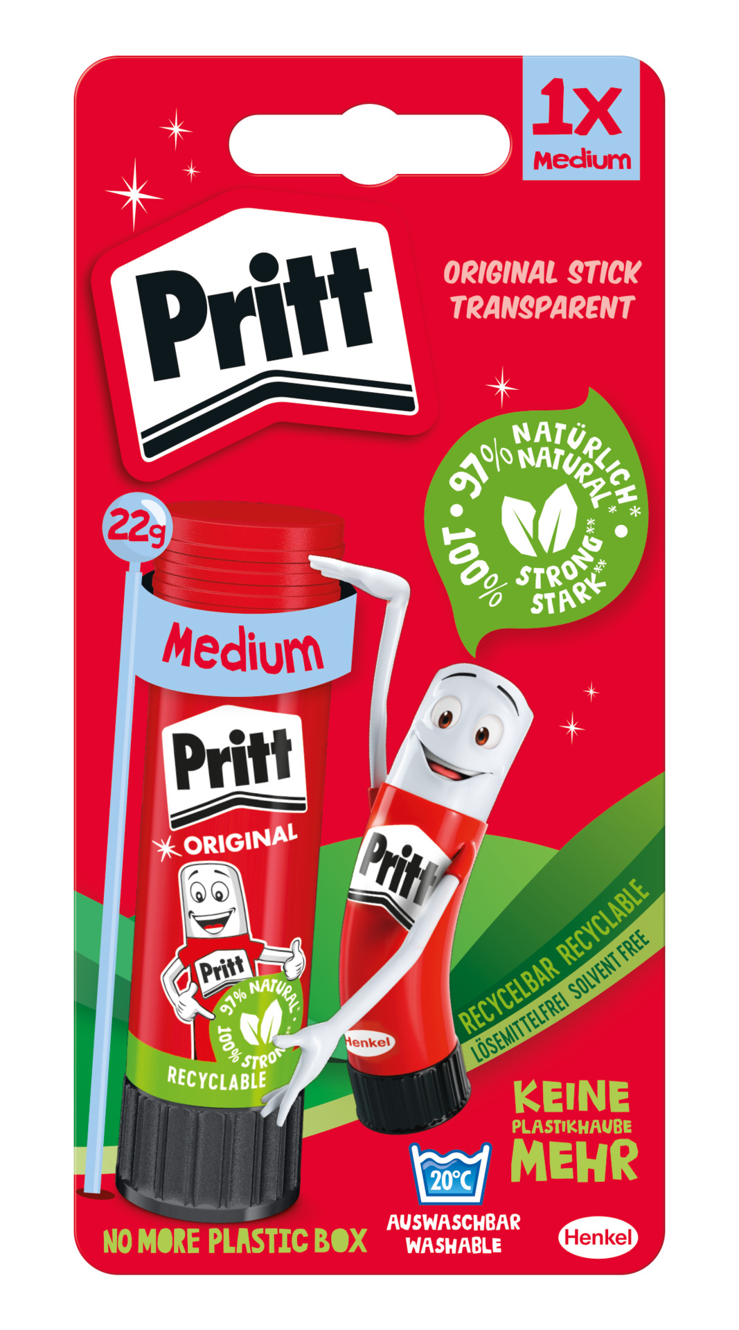 Klebestift Original, trocknet transparent Klebestift Original, trocknet transparent von Henkel - Pritt