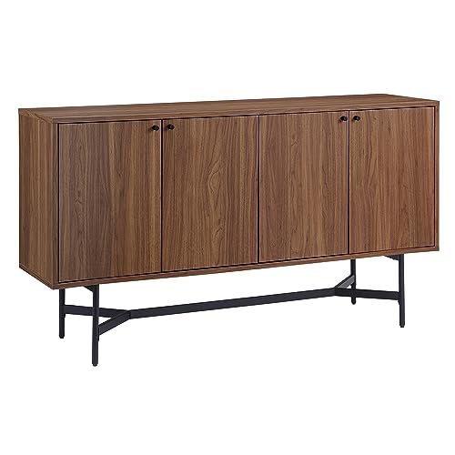 Henn&Hart Modern/Contemporary Buffet Table in Medium Walnut for Home, Living Room, Bedroom, Entertainment Room, Office von Henn&Hart