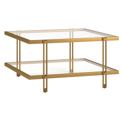Henn&Hart Modern/Contemporary Coffee Table in Gold for Home, Living Room, Bedroom, Entertainment Room, Office von Henn&Hart