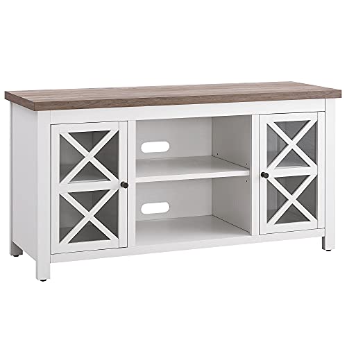 Henn&Hart Modern/Contemporary TV Stand in Cloud White/Weathered Oak for Home, Living Room, Bedroom, Entertainment Room, Office Henn&Hart Modern/Contemporary TV Stand in Cloud White/Weathered Oak for Home, Living Room, Bedroom, Entertainment Room, Office von Henn&Hart