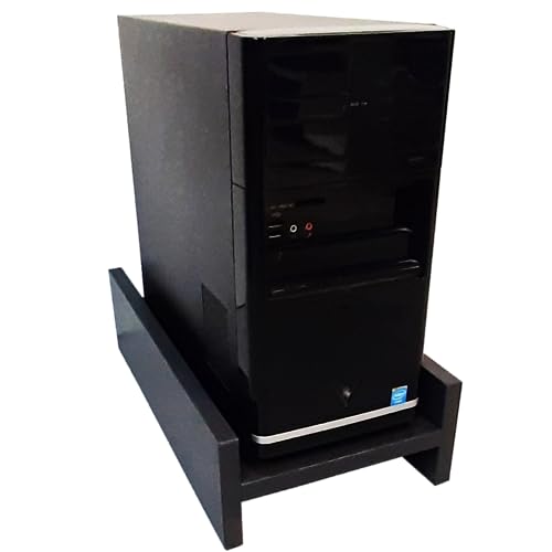 Henor Support CPU Computer aus FSC® Holz 25x45x12 cm CPU Aufzug Graphit von Henor