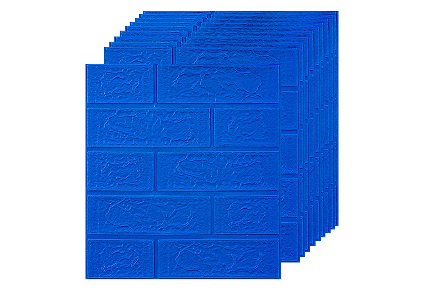 Henreal 3D-Wandtattoo Wandaufkleber Steinoptik Wasserdicht,10 Stücke 35 * 38CM Weiß 1.3m² von Henreal