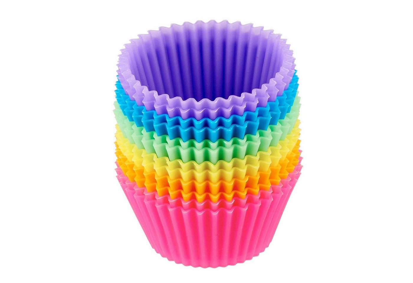 Henreal Silikonform Wiederverwendbare Muffinformen aus hochwertigem Silikon Cupcake., (12-tlg) von Henreal