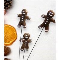 Pflanzenstecker, Lebkuchenmann Blumenstecker Aus Glas Pflanzenstecker, Lebkuchenmann Blumenstecker Aus Glas von Henriettenglas