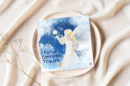 Folge deinem Traum – Inspirierendes Engelbuch mit handgemalter Kunst & positiven Affirmationen | Ermutigendes Geschenk für Glück und Selbstvertrauen von Henriettes-ART