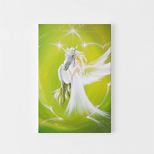 Henriettes-ART: Engelbilder, Engel Leinwanddruck, Bilder auf Leinwand: Tiefe Freundschaft (20 x 30 cm) von Henriettes-ART