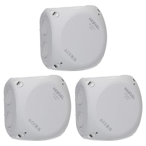 3 Stück Hensel DK0400G Kabelabzweigkasten Feuchtraumdose IP 66 bis 4 qmm 3phasig, 6 qmm 1phasig, ohne Klemme 3 Stück Hensel DK0400G Kabelabzweigkasten Feuchtraumdose IP 66 bis 4 qmm 3phasig, 6 qmm 1phasig, ohne Klemme von Hensel