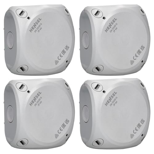 4 Stück Hensel DK 0100 G Kabelabzweigkasten Feuchtraumdose IP 66 bis 2,5 qmm ohne Klemme 4 Stück Hensel DK 0100 G Kabelabzweigkasten Feuchtraumdose IP 66 bis 2,5 qmm ohne Klemme von Hensel