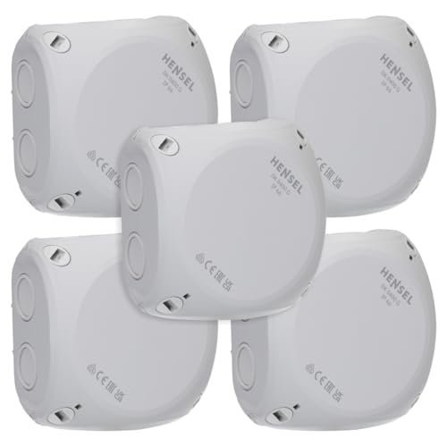 5 Stück Hensel DK0400G Kabelabzweigkasten Feuchtraumdose IP 66 bis 4 qmm 3phasig, 6 qmm 1phasig, ohne Klemme 5 Stück Hensel DK0400G Kabelabzweigkasten Feuchtraumdose IP 66 bis 4 qmm 3phasig, 6 qmm 1phasig, ohne Klemme von Hensel