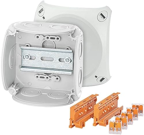 Hensel 62000232 Abzweigkasten (L x B x H) 104 x 104 x 70mm Grau IP66 5St. von Hensel