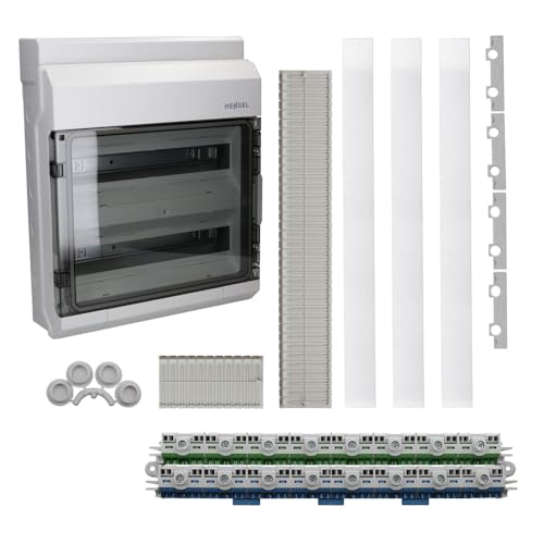 Hensel KV9236 2-reihig 36TE KV-Feuchtraum-Sicherungskasten Aufputz Automatengehäuse IP 65 von Hensel