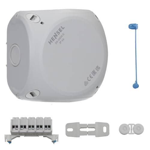 Hensel Kabelabzweigkasten DK 0404 G 1,5-4qmm Dose, Gehäuse für Montage auf der Wand/Decke 4012591124962 von Hensel