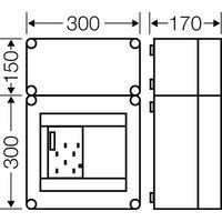 Hensel Mi-Zählergehäuse 300x450x170mm Mi 2312 - 20001172 von Hensel