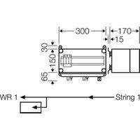 Hensel PV-GAK mit ÜSE 1xPV-String auf 1xWR Mi PV 1111 von Hensel