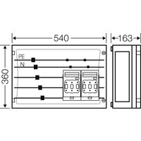 Hensel Sammelschienengehäuse 2x3xNH00C 250A 5p. FP 3426 von Hensel