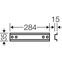 Hensel Tragschiene 284mmlang Hutpr.35mm Mi TS 30 von Hensel