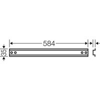 Hensel Tragschiene 584mmlang Hutpr.35mm Mi TS 60 von Hensel