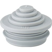 Stm 20 Stufenstutzen Plattenstärke (max.) 4 mm Lichtgrau 1 St. - Hensel von Hensel