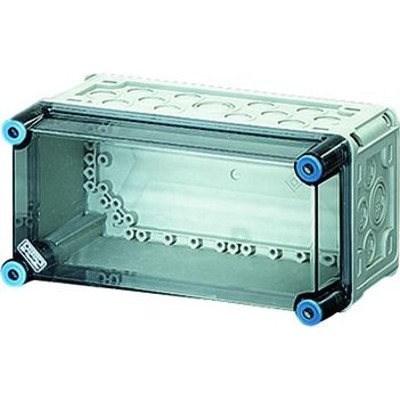 Wandgehäuse Kst IP65 B300xH150xT170mm ET146mm transp RAL7035 von Hensel