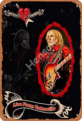 Henson Tom Petty and The Heartbreakers Vintage Blechschild Logo 30,5 x 20,3 cm Werbung Blickfang Wanddekoration 10 von Henson